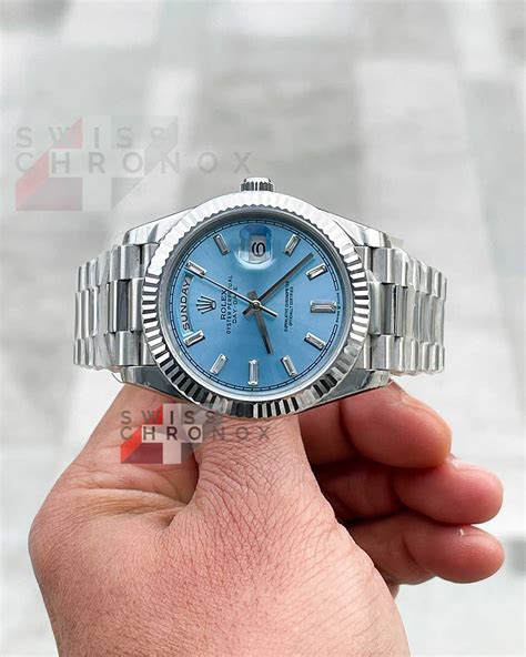 rolex day date diamond dial platina|Rolex Day-Date 40 228235.